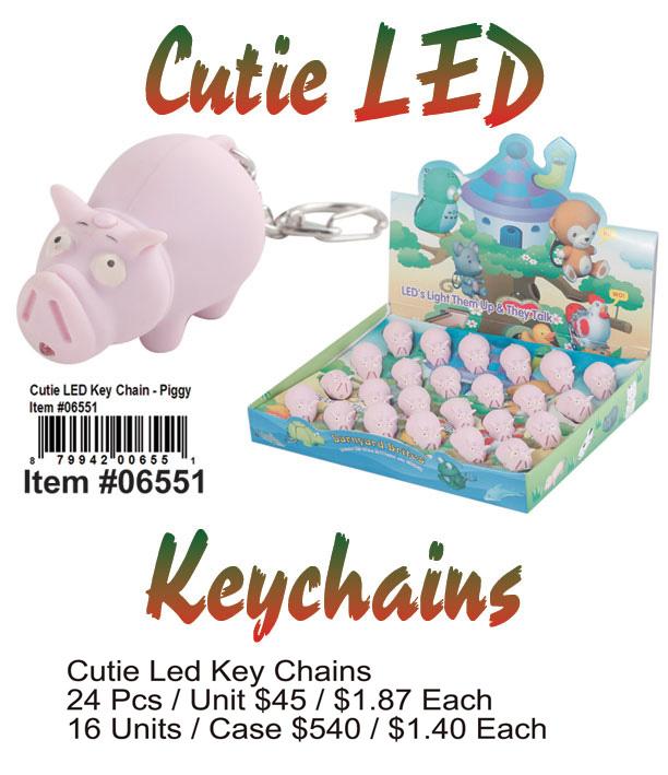 Cutie LED Keychain-Piggy